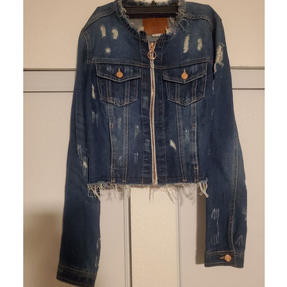 Distressed Jean Jacket